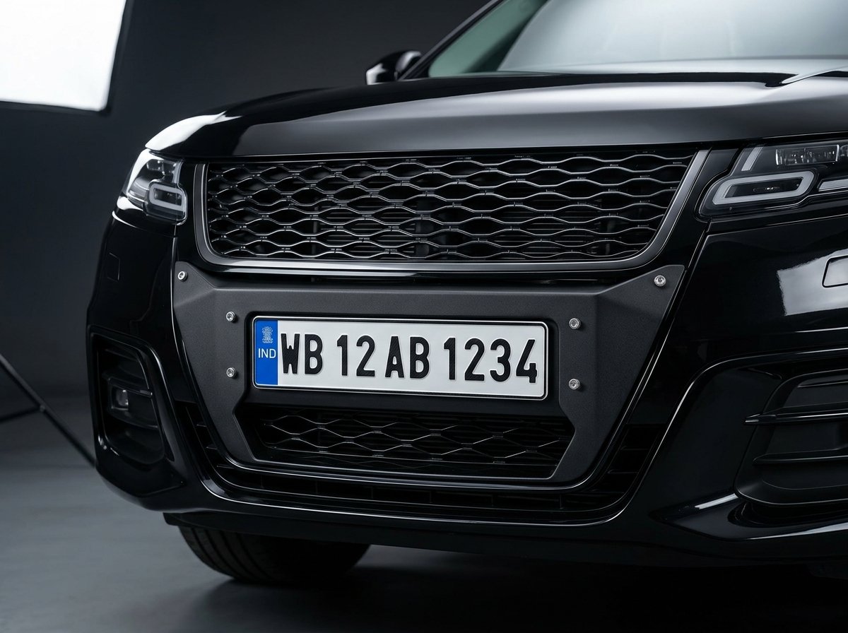 CAR BUMPER NUMBER PLATE